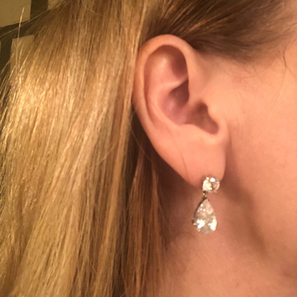 Rhinestone earrings!! - Picture 2 of 2